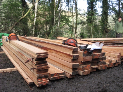 Timber milled to size – a quality product.
